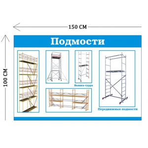 СТН-260 - Cтенд Подмости 100 х 150 см (5 плакатов)